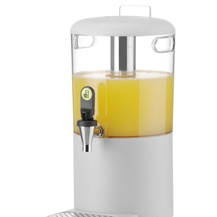 HENDI Saftspender UNIQ – designed by Robert Bronwasser – 4 l – Weiß – 315 × 211 × 431 mm – weitere Produktansicht