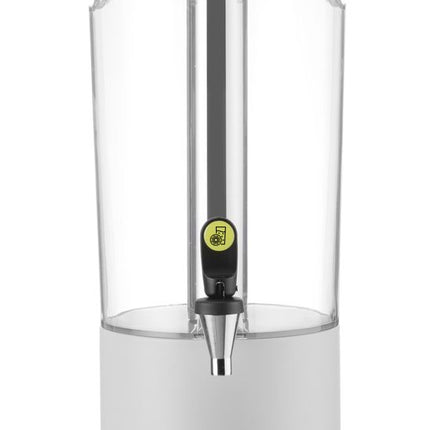HENDI Saftspender UNIQ – designed by Robert Bronwasser – 8 l – Weiß – 318 × 216 × 532 mm – Produktansicht