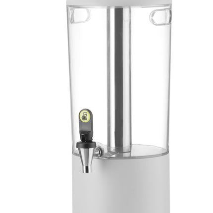 HENDI Saftspender UNIQ – designed by Robert Bronwasser – 8 l – Weiß – 318 × 216 × 532 mm – weitere Produktansicht