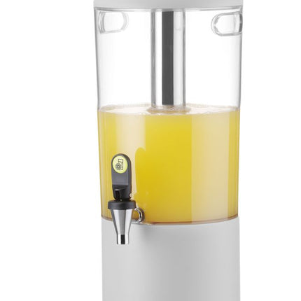 HENDI Saftspender UNIQ – designed by Robert Bronwasser – 8 l – Weiß – 318 × 216 × 532 mm – weitere Produktansicht