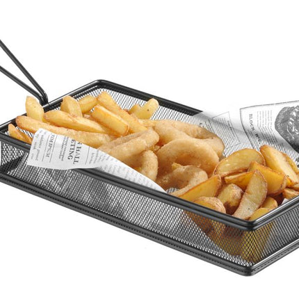 HENDI Miniatur-Frittierkörbe – 255 × 135 × 45 mm – weitere Produktansicht