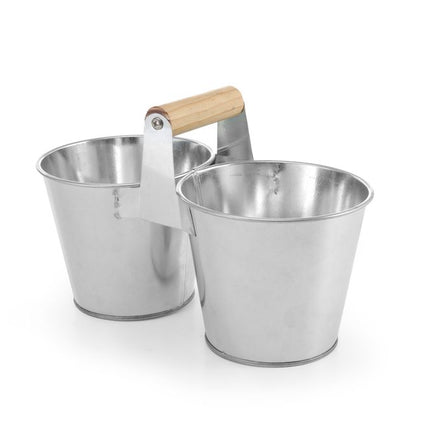 HENDI Doppeleimer mit Griff – 250 × 125 × 105 mm – Produktansicht