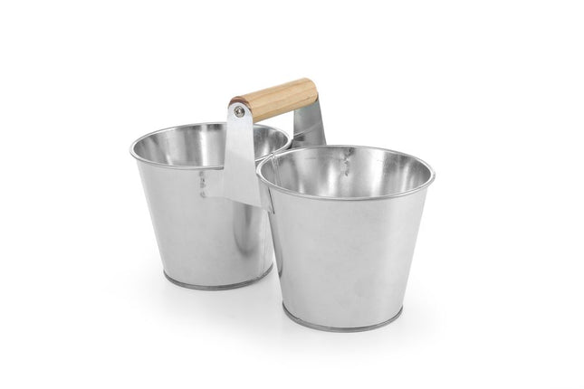 HENDI Doppeleimer mit Griff – 250 × 125 × 105 mm – Produktansicht