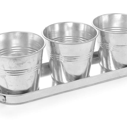 HENDI Tischeimerchen mit Untergestell – 3 Stk – 415 × 130 × 125 mm – Produktansicht