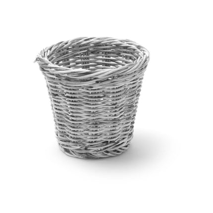 HENDI Snack-Korb – Hellgrau – Ø 130 × H 110 mm – Produktansicht