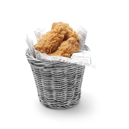 HENDI Snack-Korb – Hellgrau – Ø 130 × H 110 mm – weitere Produktansicht