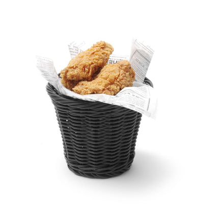 HENDI Snack-Korb – Schwarz – Ø 130 × H 110 mm – weitere Produktansicht