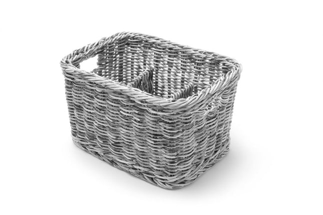 HENDI Besteckkorb – Hellgrau – 260 × 180 × 150 mm – Produktansicht