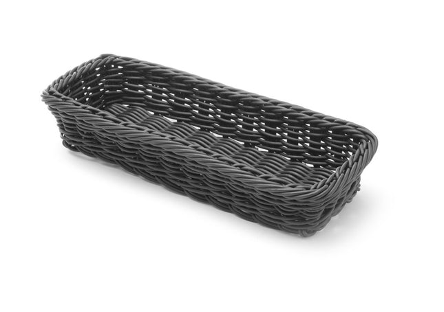 HENDI Besteckkorb – Schwarz – 270 × 100 × 45 mm – Produktansicht