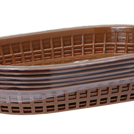 HENDI Servierkörbe im Fastfood-Stil – Braun – 275 × 175 × 38 mm – 6 Stück – weitere Produktansicht