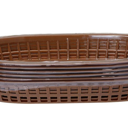 HENDI Servierkörbe im Fastfood-Stil – Braun – 275 × 175 × 38 mm – 6 Stück – weitere Produktansicht