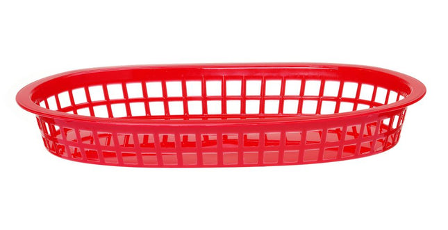 HENDI Servierkörbe im Fastfood-Stil – Rot – 272 × 175 × 38 mm – 6 Stück – Produktansicht