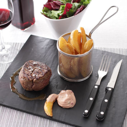 HENDI Miniatur-Snack-Frittierkörbe – 90 × 90 × 90 mm – weitere Produktansicht