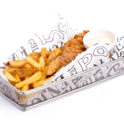 HENDI Miniatur-Snack-Frittierkörbe – 255 × 135 × 45 mm – weitere Produktansicht