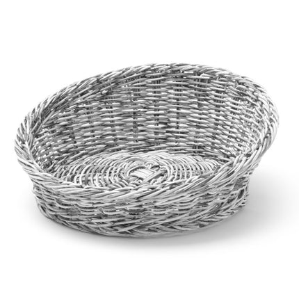 HENDI Brotkorb – rund abgeschrägt – Hellgrau – Ø 310 × H 120 mm – Produktansicht