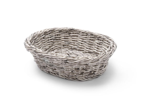 HENDI Brotkorb – oval – Hellgrau – 250 × 190 × 65 mm – Produktansicht