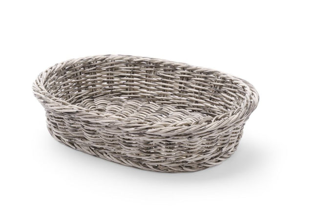 HENDI Brotkorb – oval – Hellgrau – 320 × 230 × 70 mm – Produktansicht