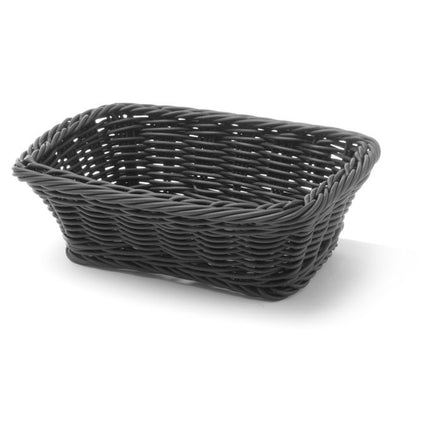 HENDI Brotkorb – rechteckig – Schwarz – 190 × 130 × 60 mm – Produktansicht