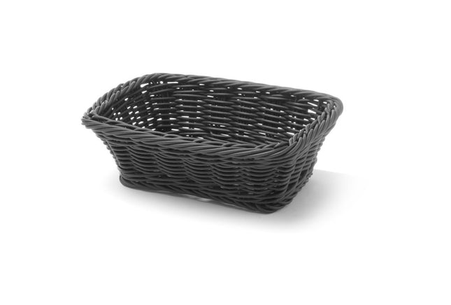 HENDI Brotkorb – rechteckig – Schwarz – 190 × 130 × 60 mm – Produktansicht