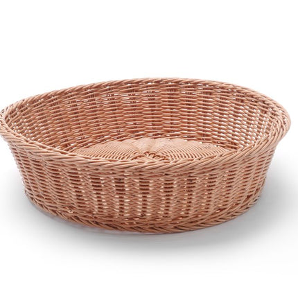 HENDI Brotkorb – rund – Braun – Ø 400 × H 90 mm – Produktansicht