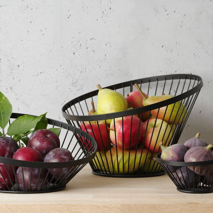 HENDI Obstkorb – abgerundet schwarz – Ø 150 × H 80 mm – weitere Produktansicht