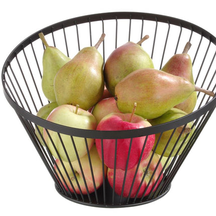 HENDI Obstkorb – abgerundet schwarz – Ø 300 × H 205 mm – weitere Produktansicht