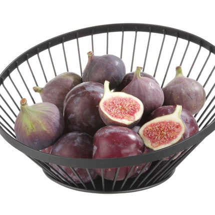 HENDI Obstkorb – abgerundet schwarz – Ø 280 × H 130 mm – weitere Produktansicht