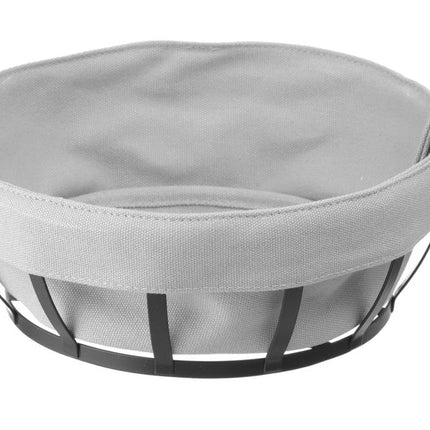 HENDI Brotkorb mit Beutel – rund – 220 × 220 × 80 mm – Produktansicht