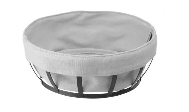 HENDI Brotkorb mit Beutel – rund – 220 × 220 × 80 mm – Produktansicht
