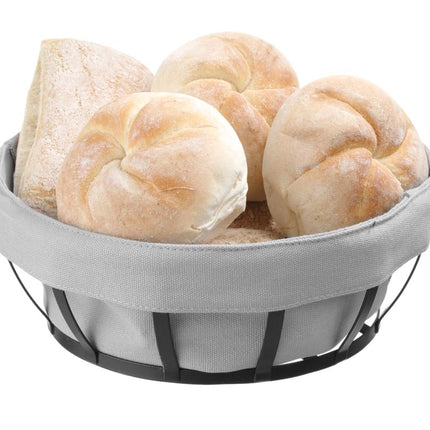 HENDI Brotkorb mit Beutel – rund – 220 × 220 × 80 mm – weitere Produktansicht