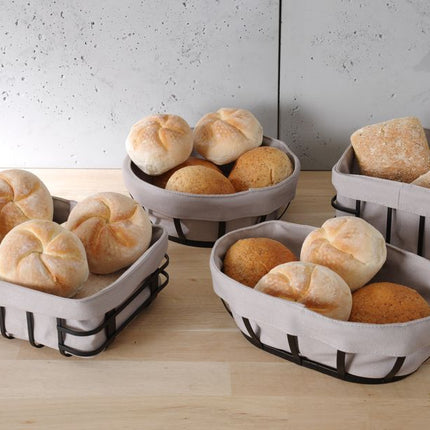 HENDI Brotkorb mit Beutel – rund – 220 × 220 × 80 mm – weitere Produktansicht