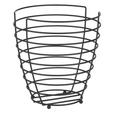 HENDI Obstkorb – schwarz – Ø 230 × H 250 mm – Produktansicht