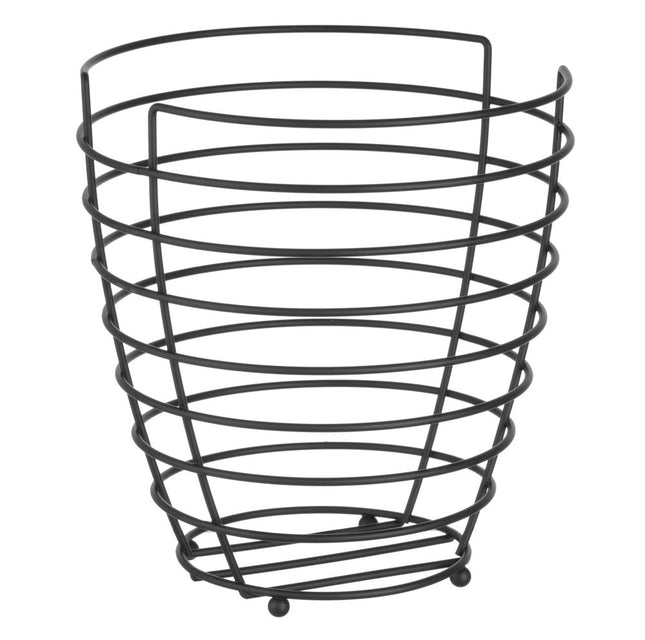 HENDI Obstkorb – schwarz – Ø 230 × H 250 mm – Produktansicht