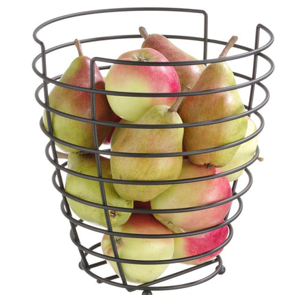 HENDI Obstkorb – schwarz – Ø 230 × H 250 mm – weitere Produktansicht