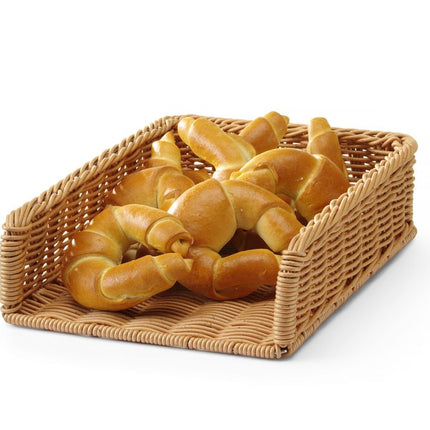 HENDI Brot-Displaykorb – Rechteckig – 295 × 395 × H 105 mm – Detailansicht