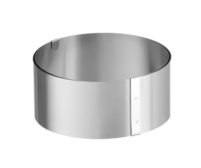 HENDI Kuchenring –  verstellbar – Silber – Ø 320 × H 70 mm  – Produktansicht