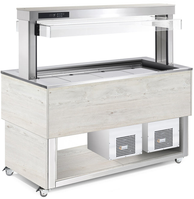 NordCap Salatbar TR-BLUE 4/1-UMLUFT für 4 x GN 1/1-150