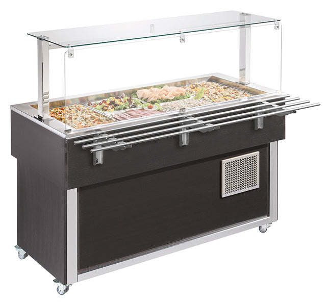 NordCap Salatbar TR-GREEN 4/1 SERVICE für 4 x GN 1/1-200