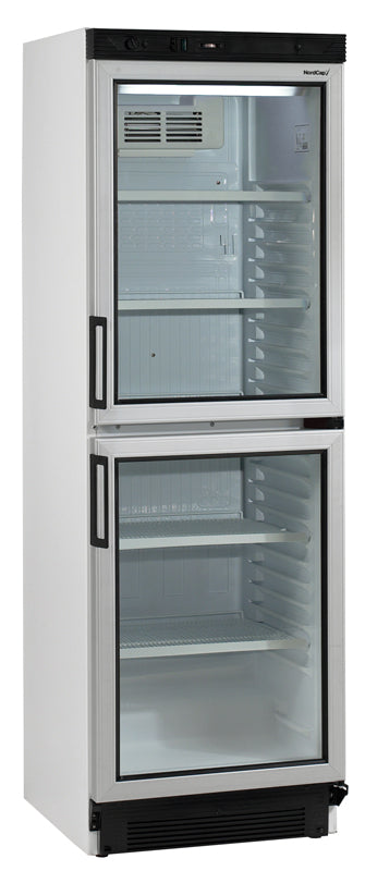 NordCap Glastürkühlschrank KU 380 2G mit 2 Glastüren
