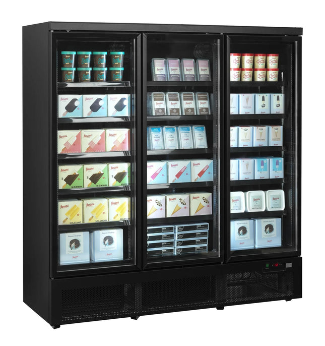 NordCap Glastürtiefkühlschrank ATOM MAXI TK 3T-BB