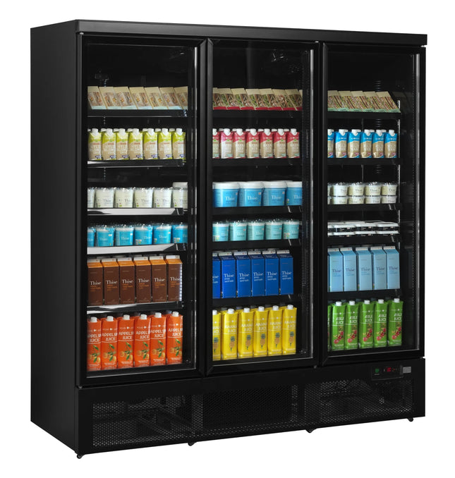 NordCap Glastürkühlschrank ATOM MAXI KS 3T-BB