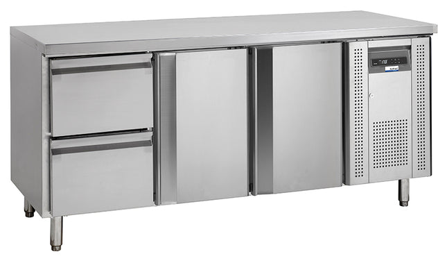 NordCap COOL-LINE Kühltisch KTM 3 - 2T-2Z GN 1/1 mit 2 Türen und 2 Schubladen
