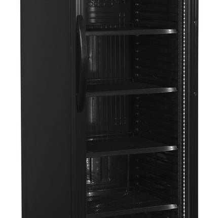 NordCap Getränkekühlschrank KU 385 G II BLACK mit Glastür