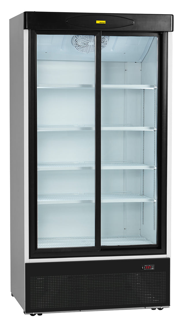 NordCap Getränkekühlschrank KU 1000 G-SD mit 2 Glas-Schiebetüren