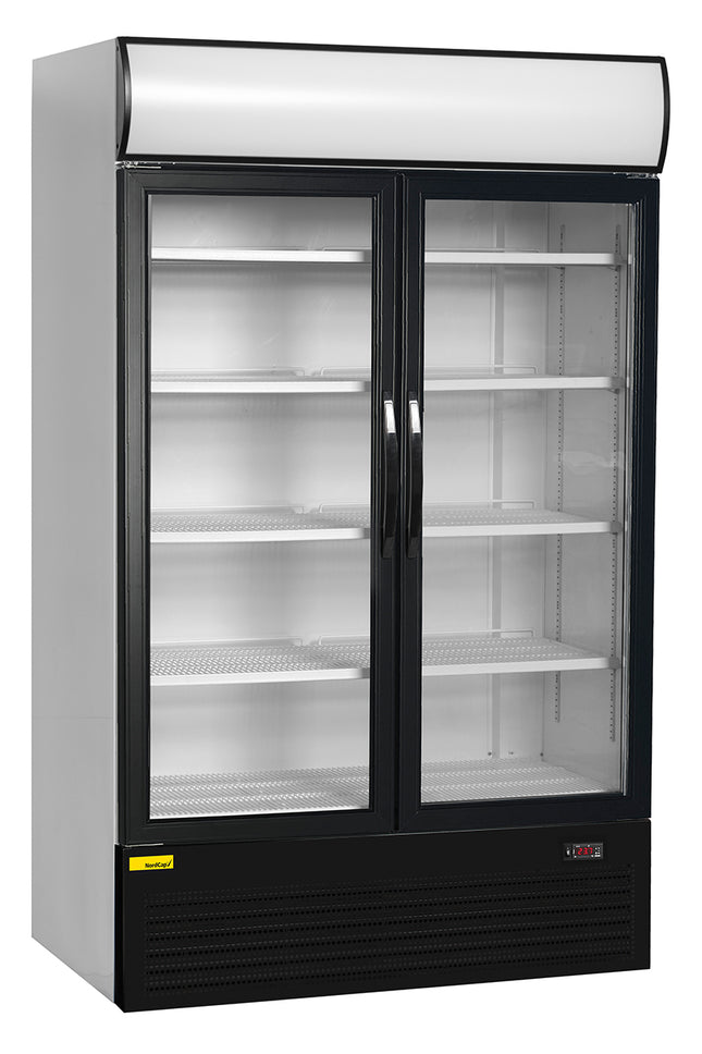 NordCap Getränkekühlschrank KU 1950 G-DR mit 2 Glas-Drehtüren