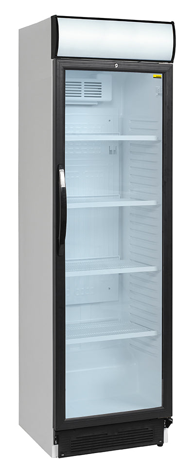 NordCap Getränkekühlschrank KU 385 G-CP mit Glastür und Werbe-Display