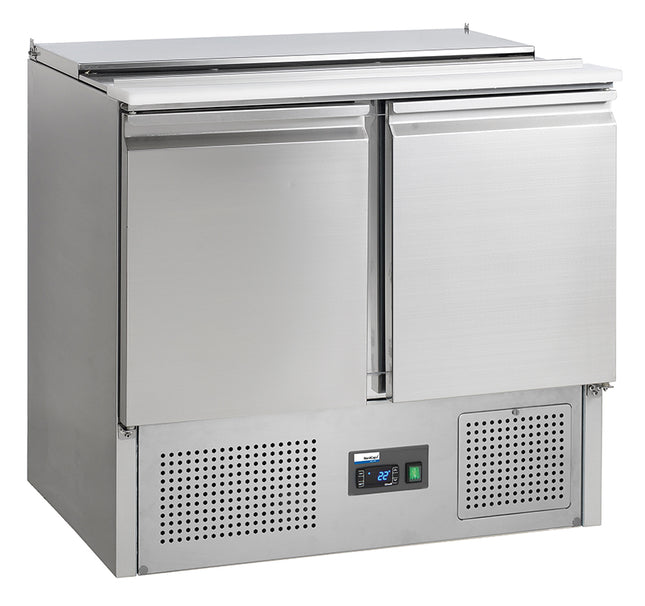 NordCap Saladette SL 9 Behälter GN 1/1 H200mm R600a 2 Türabteile 230V 160W steckerfertig