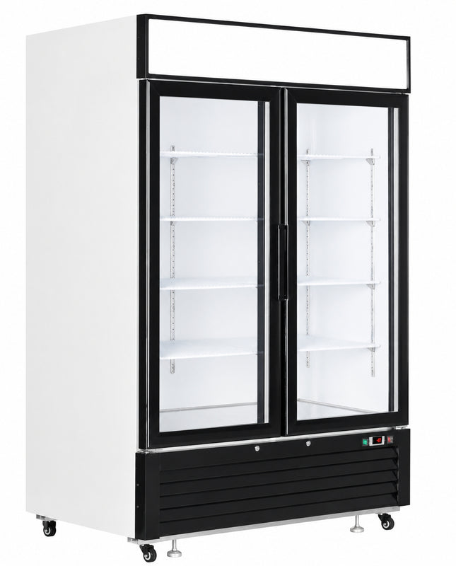 NordCap Glastürtiefkühlschrank TKU 970 G-CP mit LED-Werbe-Display