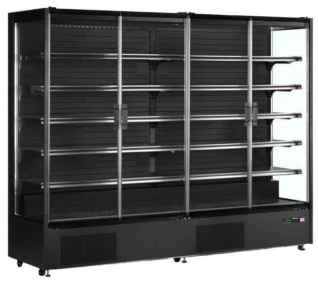 NordCap Wandkühlregal WKU 2500 BLACK