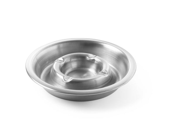 HENDI Aschenbecher mit Rinne – Ø 140 × H 30 mm – Produktansicht